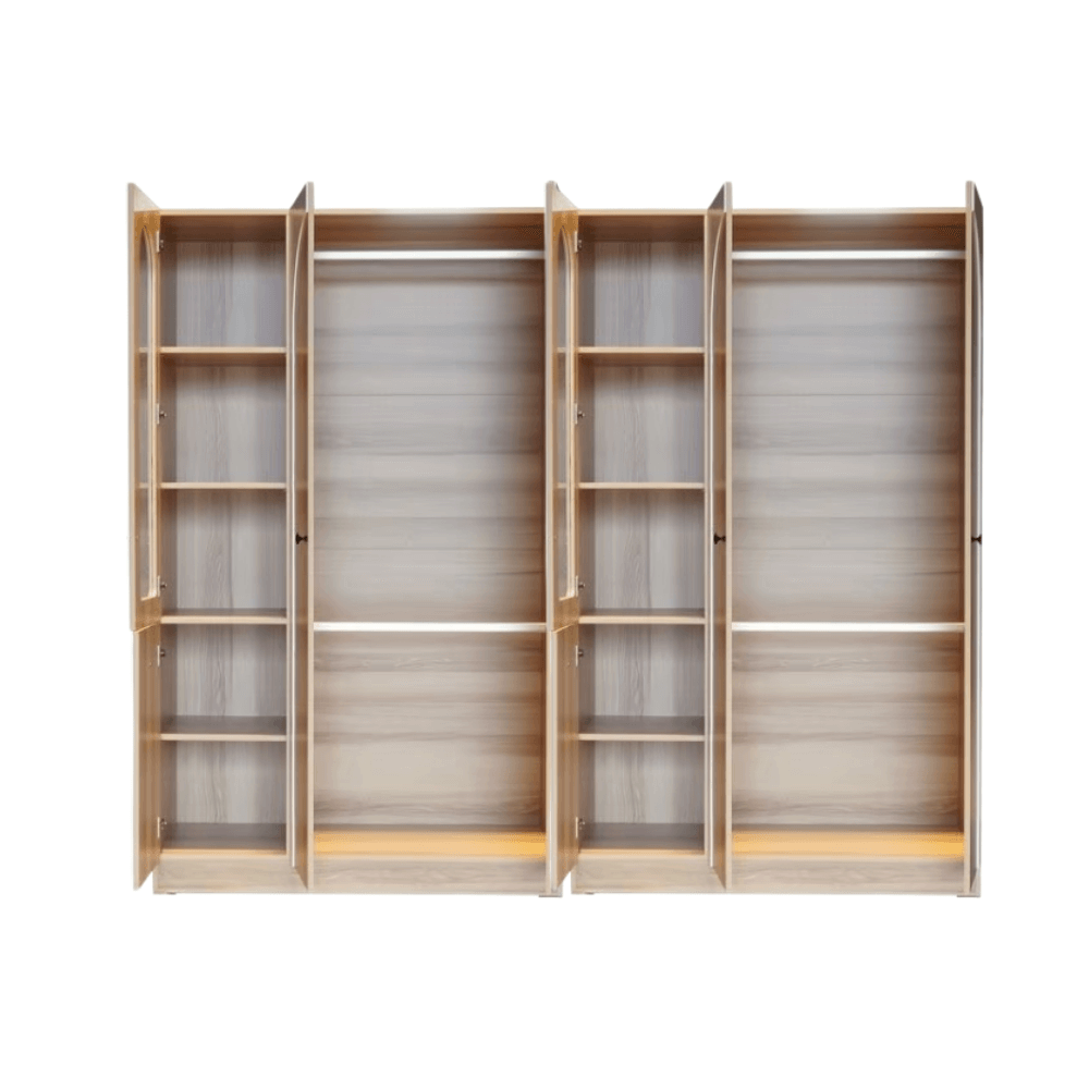 ชุดห้องนอน + ที่นอนสปริง 6 ฟุต WISDOM DESIGN FURNITURE รุ่น ARISTA 12 สี แอช/ขาว_4